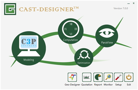 Interface of Cast-Designer V7.0